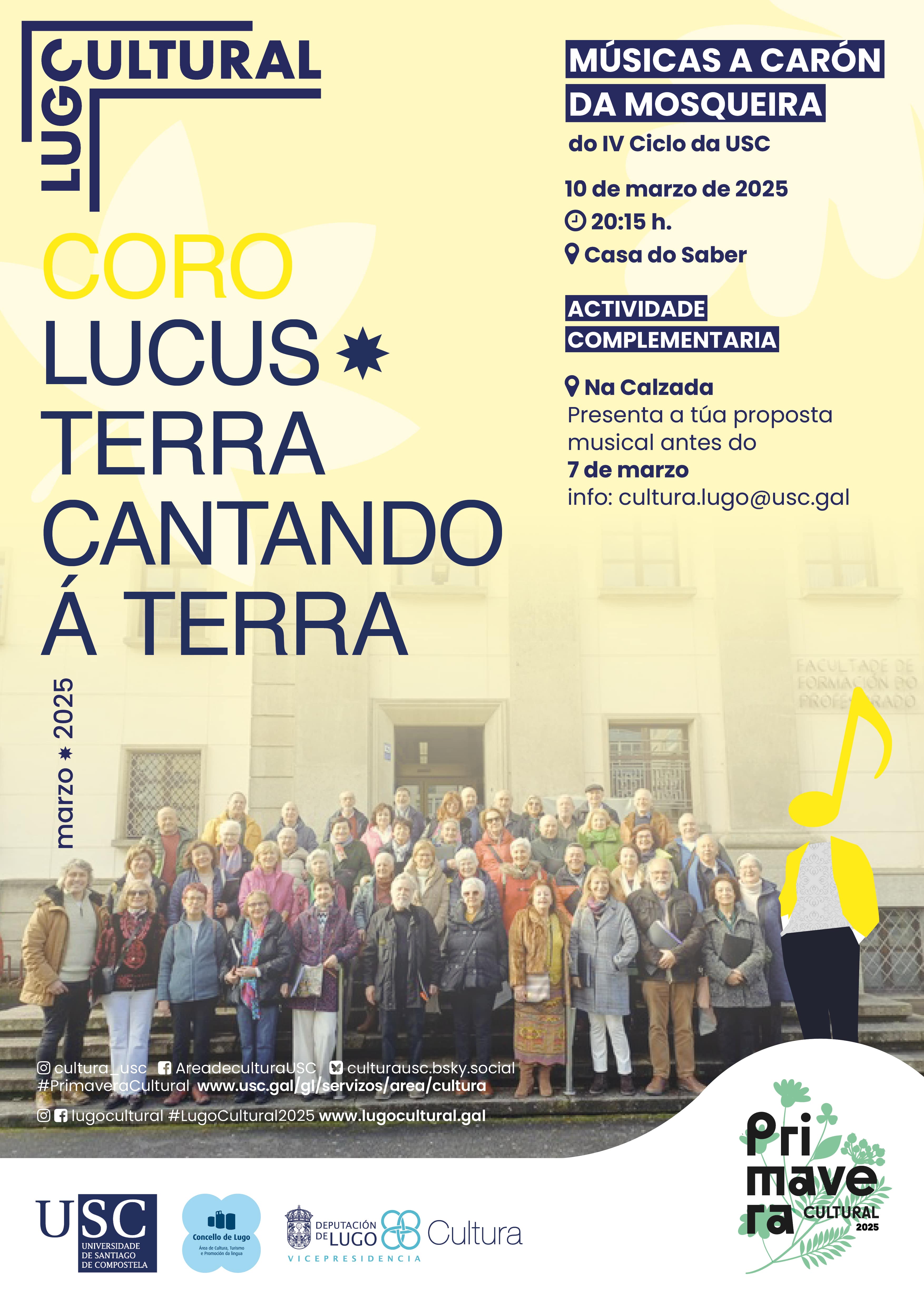 Coro Lucus Terra cantando á terra